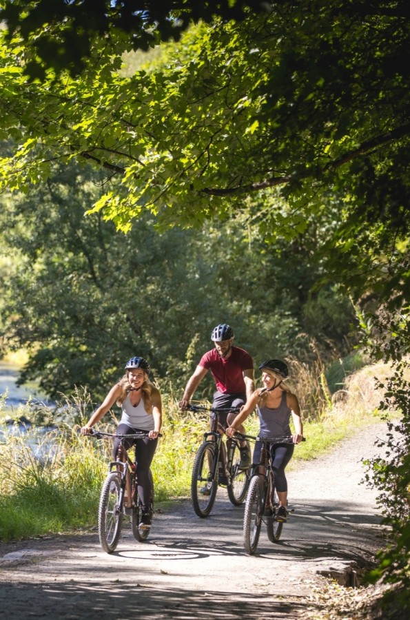 Biking in Arrowtown portrait